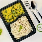Spinach Dal with Jeera Rice a very homely combination
